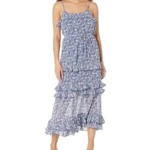 Buffalo David Bitton Cascade Floral Midi Dress Women's Medium NWT